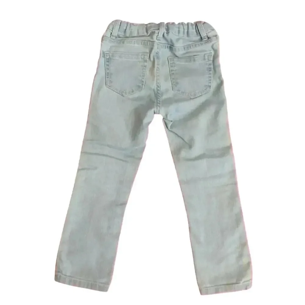 The Children's Place Light Blue Skinny‎ Jeans Adjustable Toddler Denim Girls 4T